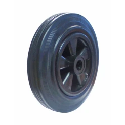 Roue Bandage Noir Plein Sur Corps De Roue A Rayons En Polypropylene Moyeu A Rouleau Alésage 25 Diamètre 400 Mm PRODIF-SOMEC 081596