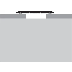 Seuil De Porte Plat En Alum Incolore Adhésif 40 Mm X 2.7 M Romus 2572