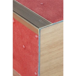 Nez De Marches Percé Dessus Striés Finition Alu Or Dimensions 44x21mm Longueur 3m Romus 15323 -Boutique du manoir imageproduct363965 1