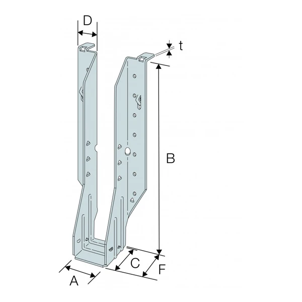 Simpson Strong-Tie Étrier IUSE à Brides Latérales Acier Galvanisé Hauteur 219 Mm Largeur 73 Mm 3 Simpson Strong-Tie Étrier IUSE à Brides Latérales Acier Galvanisé Hauteur 219 Mm Largeur 73 Mm – Image 3