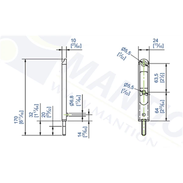 Verrou Pour Volet 170 Mm Gris Ral 9006 : Mantion 1317A 3660720057998 2 Verrou Pour Volet 170 Mm Gris Ral 9006 : Mantion 1317A 3660720057998 – Image 2