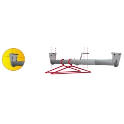 Mottez Barre Penderie Télescopique 40 à 70 Cm - Acier Nickelé 11 Mottez Barre Penderie Télescopique 40 à 70 Cm - Acier Nickelé -Boutique du manoir montage penderie mottez 2