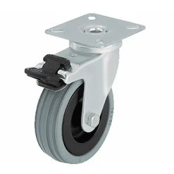 Roulette Pivotante Frein Caoutchouc Gris Ø100 PRODIF-SOMEC 024047