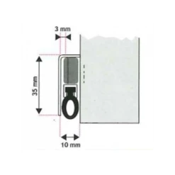 Plinthe Klomatic Prestige Blanc 0.93 M : Ets Jean Jourjon 045543 8 Plinthe Klomatic Prestige Blanc 0.93 M : Ets Jean Jourjon 045543 -Boutique du manoir p147848 pic2