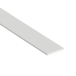 Méplat Pvc Blanc 50 X 2 Mm Longueur 2.75 M : Romus 2774