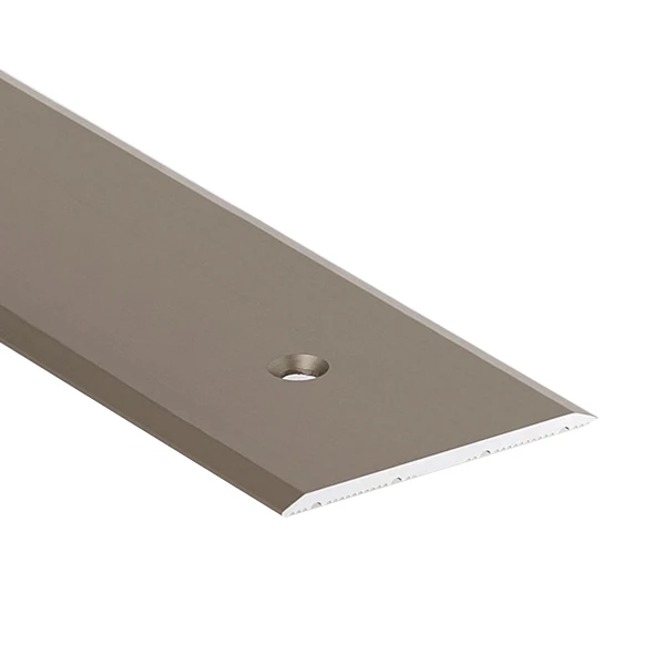 Seuil De Porte Plat Percé Aluminium Titane 40 Mm X 2.70 M Romus 1573 2 Seuil De Porte Plat Percé Aluminium Titane 40 Mm X 2.70 M Romus 1573 - Image 2