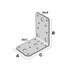 Simpson Strong-Tie Équerre Structurelle 65 X 88 X 88 X 2.5 Mm Simpson-Strong-Tie AB90R 9 Simpson Strong-Tie Équerre Structurelle 65 X 88 X 88 X 2.5 Mm Simpson-Strong-Tie AB90R -Boutique du manoir p208557 pic1