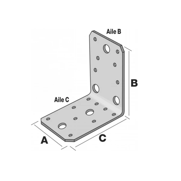 Simpson Strong-Tie Équerre Structurelle 65 X 88 X 88 X 2.5 Mm Simpson-Strong-Tie AB90R 5 Simpson Strong-Tie Équerre Structurelle 65 X 88 X 88 X 2.5 Mm Simpson-Strong-Tie AB90R - Image 5