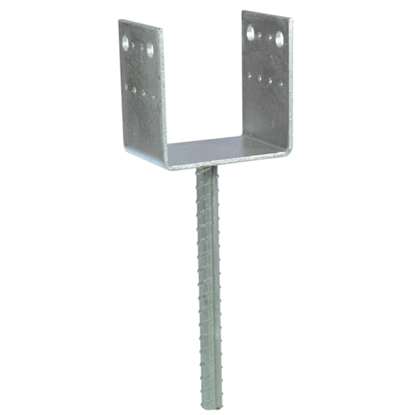 Pied De Poteau En U à Sceller Simpson Strong-Tie PPD120/90G 1 Pied De Poteau En U à Sceller Simpson Strong-Tie PPD120/90G