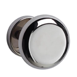 Patère Murale à Une Tête Rossignol Util - Chromé - Diamètre 60 Mm