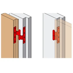 Clemenson Industrie Paumelle Picarde Coudée Sens Gauche - 160 X 80 X 100 Mm -Boutique du manoir paumelle3 3