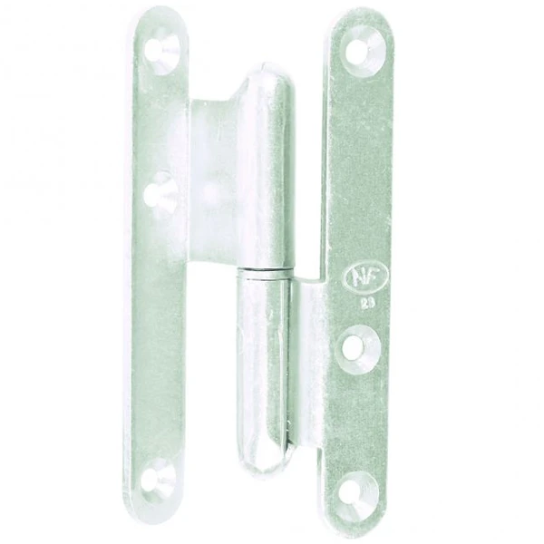 Torbel Paumelle Coudée 90° Bouts Ronds Droit Acier Zingué Blanc 140x60x70 Mm 2 Torbel Paumelle Coudée 90° Bouts Ronds Droit Acier Zingué Blanc 140x60x70 Mm – Image 2