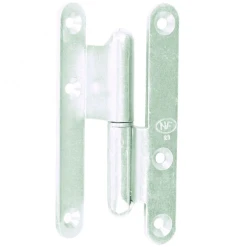 Torbel Paumelle à Bague Coudée 90° Droit Acier Zingué Blanc NF - 110x60x70 Mm