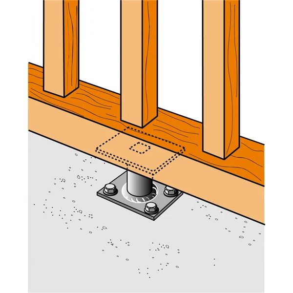 Petit Pied De Poteau Hauteur 80 Mm Simpson Strong-Tie PPMINI80 2 Petit Pied De Poteau Hauteur 80 Mm Simpson Strong-Tie PPMINI80 - Image 2