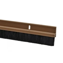 Ets Jean Jourjon Plinthe Brosse En Applique Bas De Porte à Visser Klobros 46KB PVC Marron 1,03 M