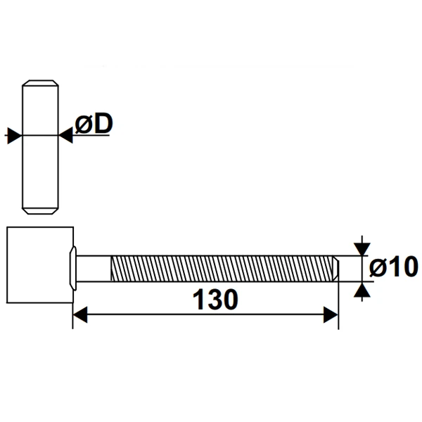 Gond Polygond à Sceller Torbel Inox 316L Et Axe En Laiton Diamètre 14 Mm 2 Gond Polygond à Sceller Torbel Inox 316L Et Axe En Laiton Diamètre 14 Mm – Image 2