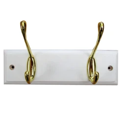 Porte Manteaux Mottez B072BBC En Zamak Avec 2 Crochets Dorés