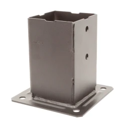 Simpson Strong-Tie Pied De Poteau Carré De Jardin - PPJBT70PB Pour Poteau 70x70 Mm - Acier S235JR Finition Noire