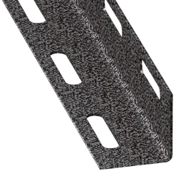 CQFD Cornière égale Perforée Acier Laminé Froid Gris Martelé 38 X 38 Mm1 M