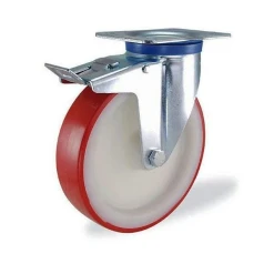 Prodif-Somec Roulette à Platine Pivotante Avec Frein - 125 Mm - 200 Kg