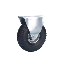 Prodif-Somec Roulette Pneumatique à Platine Fixe - 200 Mm - Capacité 75 Kg