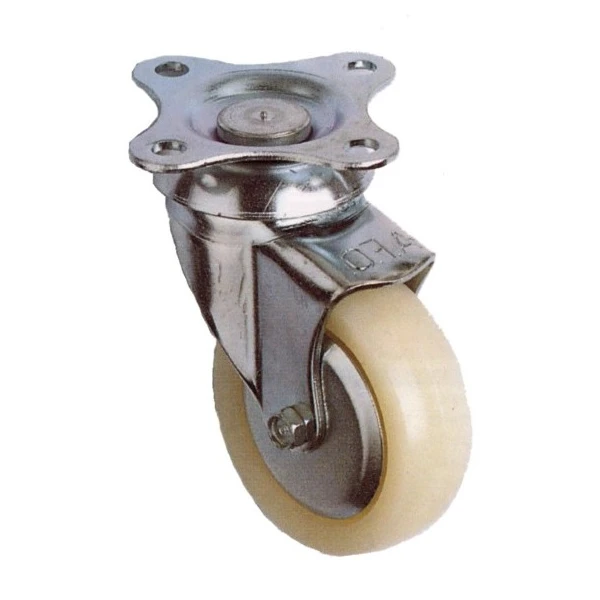 Prodif-Somec Roulette En Plastique Blanc à Platine Pivotante - 32 Mm - 25 Kg 1 Prodif-Somec Roulette En Plastique Blanc à Platine Pivotante - 32 Mm - 25 Kg