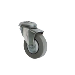 Prodif-Somec Roulette En Caoutchouc Gris Pivotante à œil - 32 Mm - 25 Kg