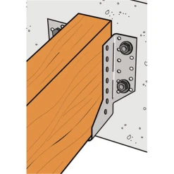 Simpson Strong-Tie Sabot Ailes Extérieures SAEL Largeur 120 Mm Hauteur 190 Mm SAEL500/120/2 -Boutique du manoir saelmes2 771184