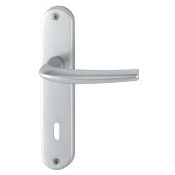 Poignée De Porte Clé En L SAN DIEGO Hoppe Alu Finition Argent 3537858