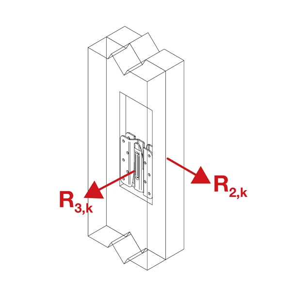 Simpson Strong-Tie Connecteur Invisible Pour Montants D'ossatures Bois ICST - Acier Galvanisé - épaisseur 2 Mm 4 Simpson Strong-Tie Connecteur Invisible Pour Montants D'ossatures Bois ICST - Acier Galvanisé - épaisseur 2 Mm - Image 4