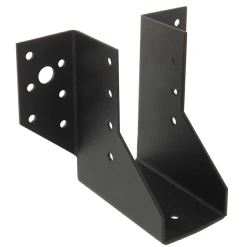 Simpson Strong-Tie Sabot à Ailes Extérieures SAEPB - Finition Noire - Largeur 46 Mm Hauteur 102 Mm épaisseur 2 Mm