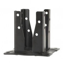 Simpson Strong-Tie Pied De Poteau Carré Sur Platine à Boulonner Finition Noire 90x90 Mm Simpson-Strong-Tie AG527PB