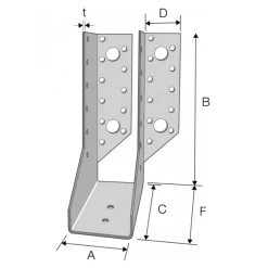 Sabot à Une Aile Repliée JH Droite Simpson Simpson Strong-Tie JHR34462 -Boutique du manoir sans titre 20