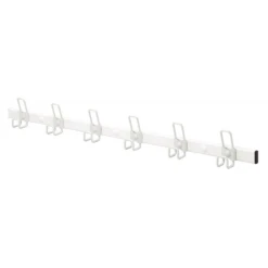 Porte Manteau Avec 10 Patères Longueur 145 Cm Coloris Blanc Mottez B230CBC