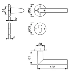 Ensemble Sur Rosace Clé En I Stockholm Hoppe Noir Mat 11688464 -Boutique du manoir sans titre 43