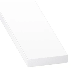 Profilé Plat En PVC Blanc - Largeur 25 Mm - épaisseur 5 Mm - Longueur 1 Mètre CQFD 2002-80540