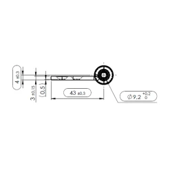 Paumelle Lame Mâle En L Pour Huisserie Bois BCP NF Gauche Monin 6274440 -Boutique du manoir sans titres2 1
