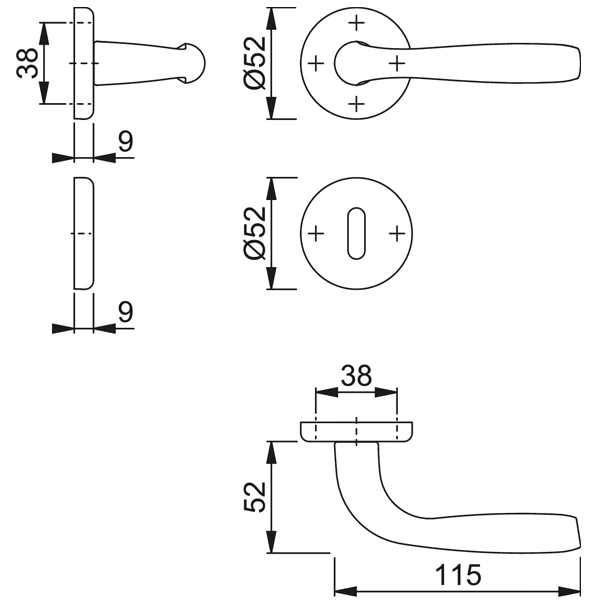 Ensemble Sur Rosace Clé En L Maribor Hoppe Alu Chromé Mat 3794395 1 Ensemble Sur Rosace Clé En L Maribor Hoppe Alu Chromé Mat 3794395