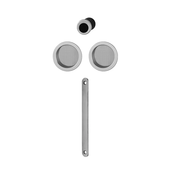 Set Porte Coulissante 35mm Mini Percement Aveugle Hoppe Aluminium 2 Set Porte Coulissante 35mm Mini Percement Aveugle Hoppe Aluminium - Image 2