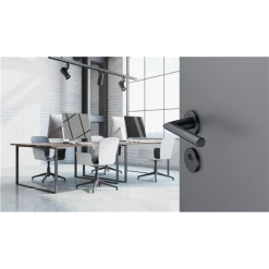 Ensemble Sur Rosace Clé En I Stockholm Hoppe Noir Mat 11688464