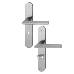 Hoppe Poignée Porte Clé Condamnation Stockholm Alu Inox Porte 40mm Carré 7mm