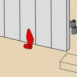 Tourniquet Marseillais à Visser Torbel Acier Noir Longueur 110 Mm -Boutique du manoir tourn2